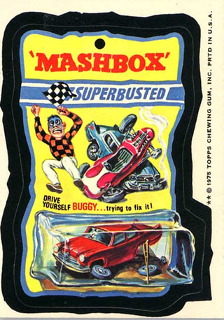 Illustration for article titled Valveater And Shot Wheels: Wacky Packages For Gearheads